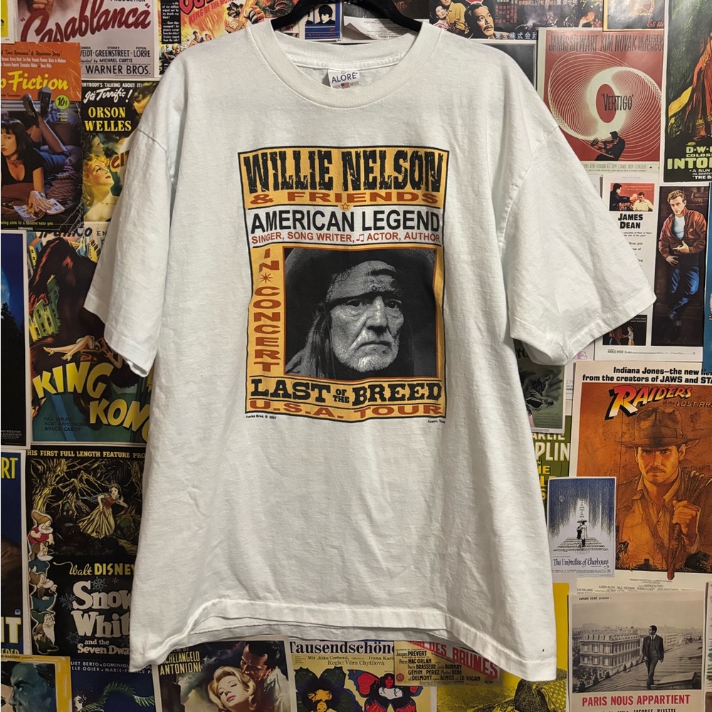 Willie Nelson American Legend White T-Shirt